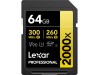 LEXAR SDcard 2000x SDXC UHS-II Card GOLD Series 64GB W 260MB/s 300MB/s LSD2000064G-BNNNG LEXAR SDcard 2000x SDXC UHS-II Card GOLD Series 64GB W 260MB/s 300MB/s LSD2000064G-BNNNG